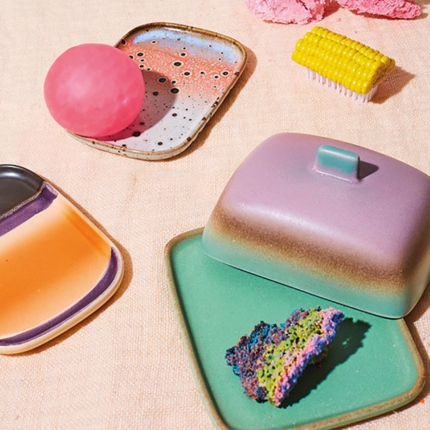Mercury butter dish