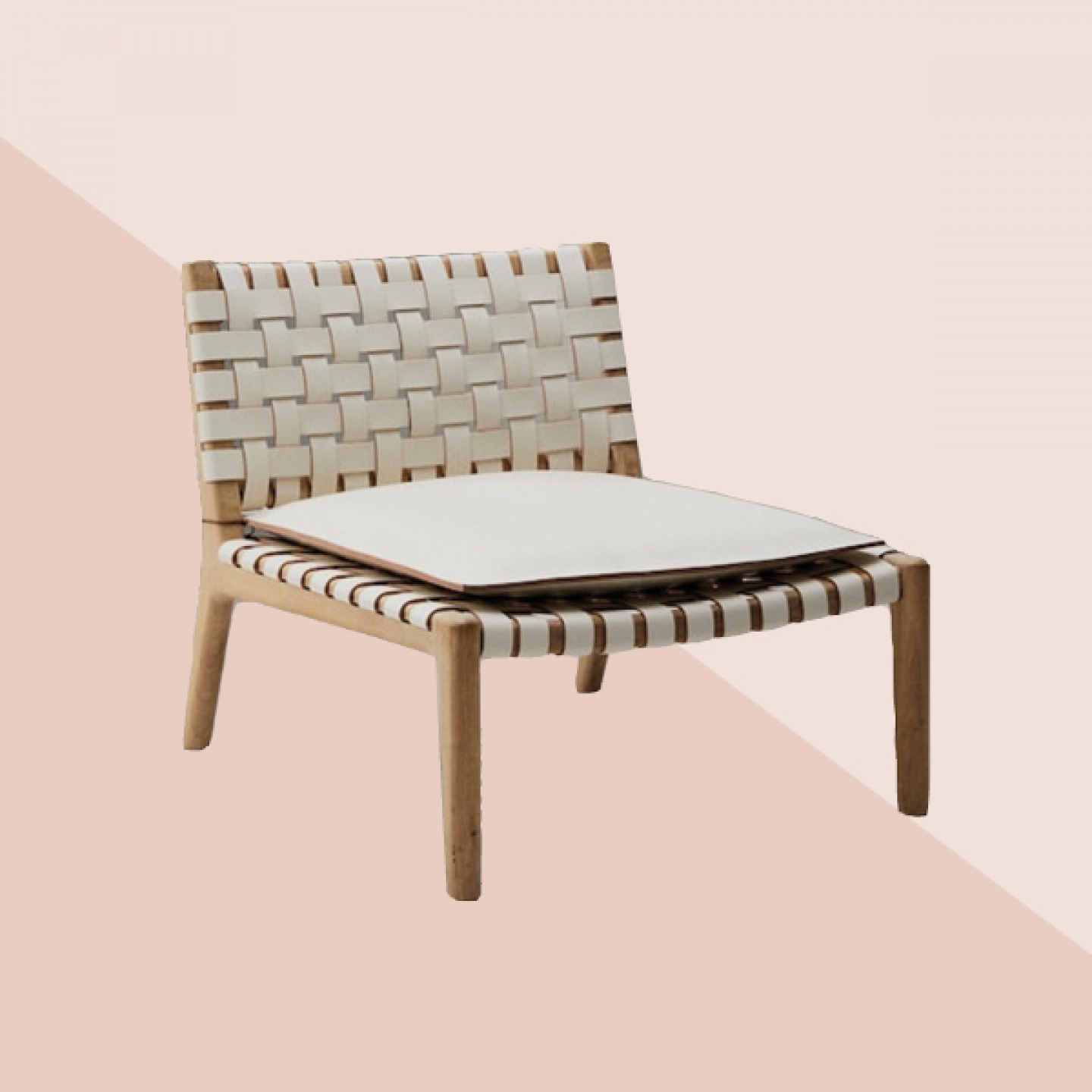 Ash and leather chair