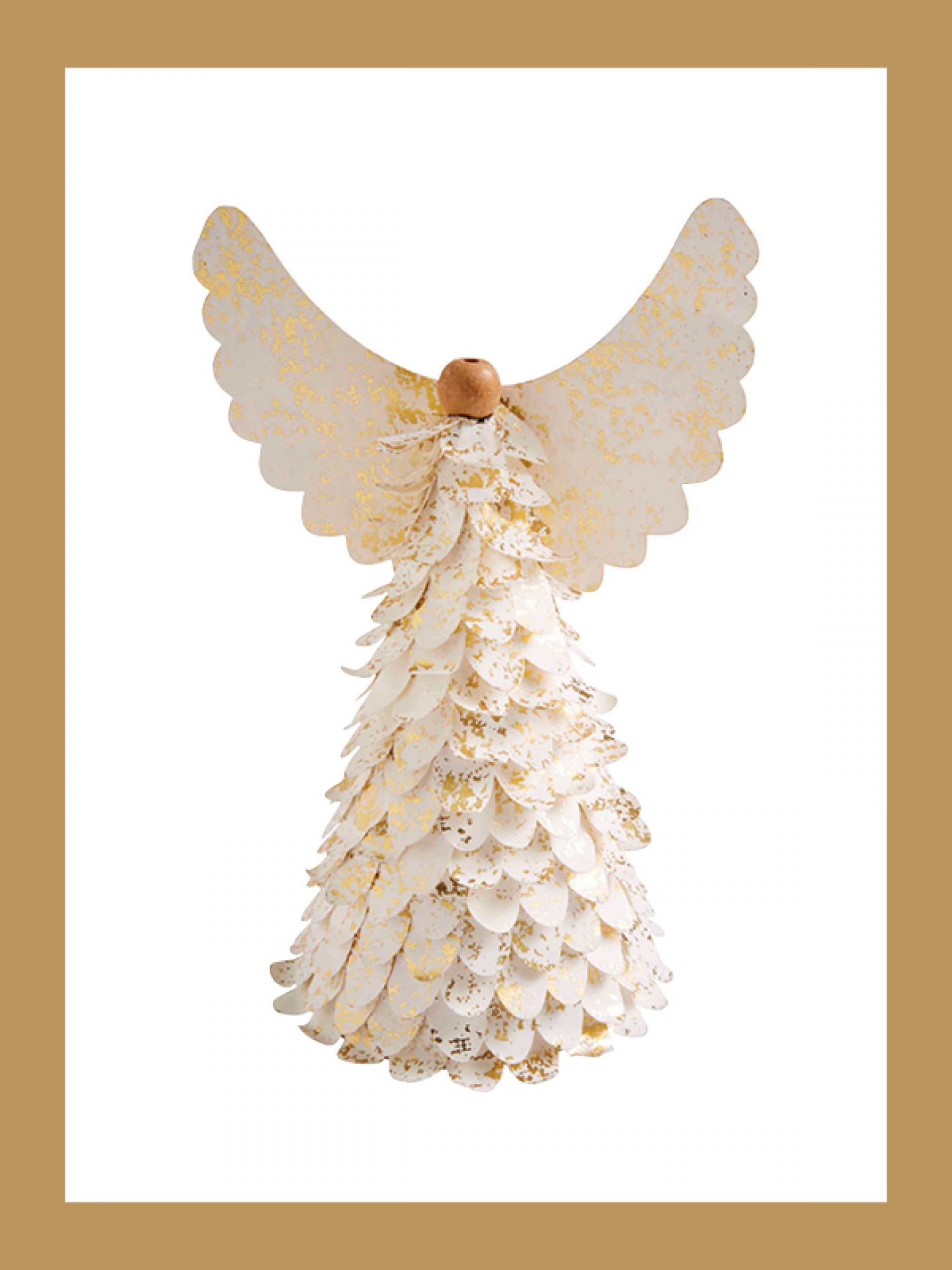 Paper angel tree topper
