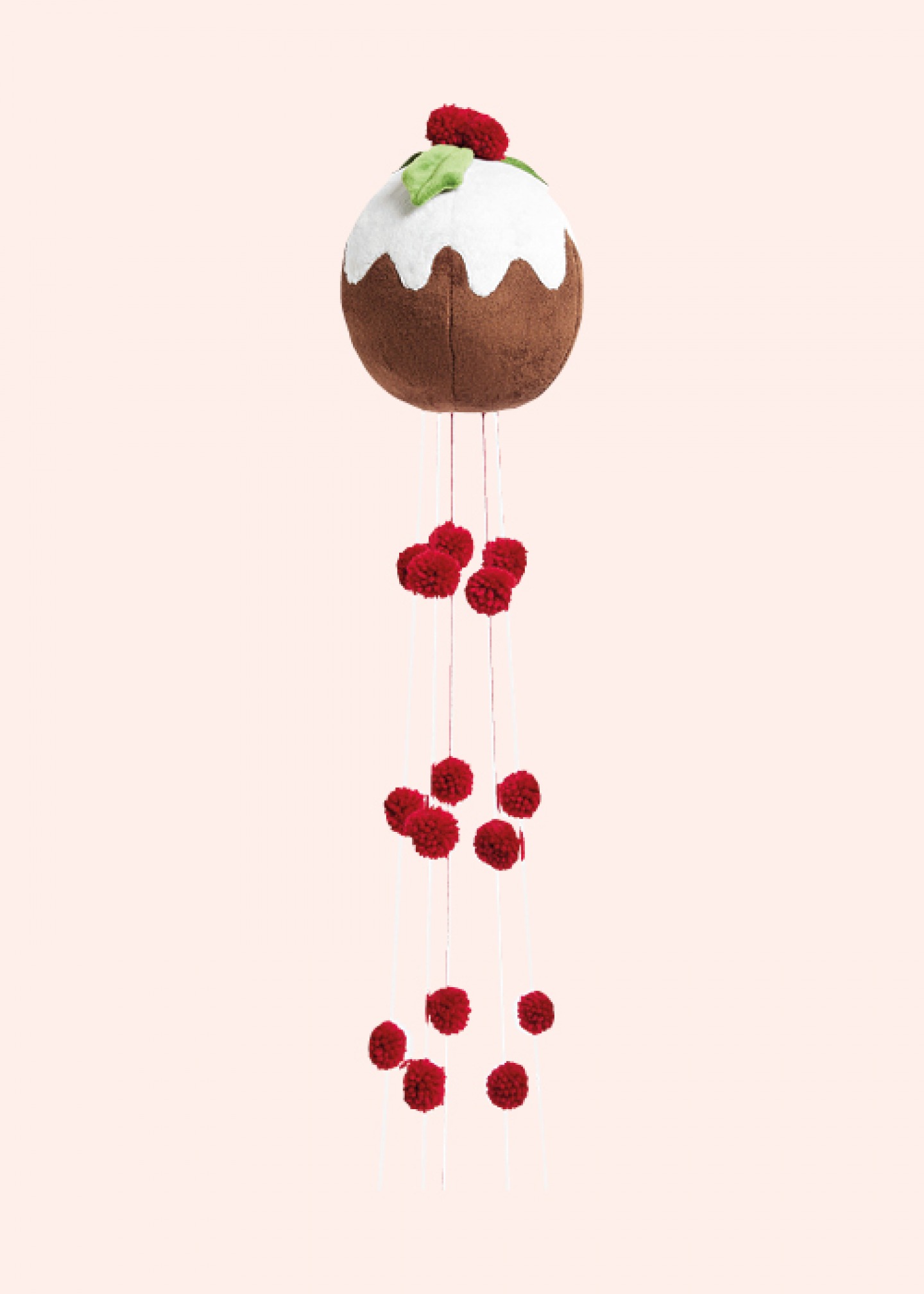 Christmas pudding tree topper