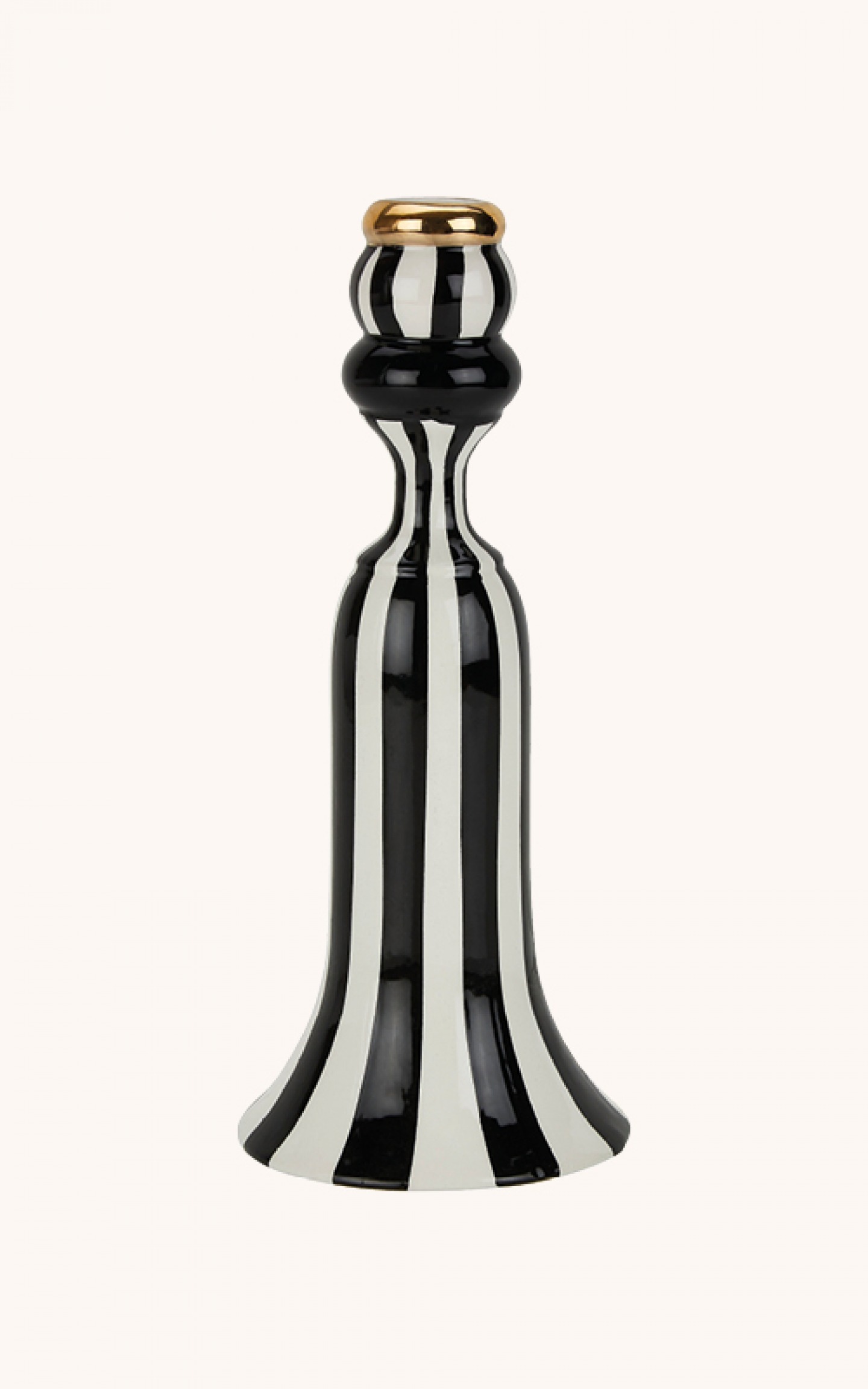 black and white Candle holder