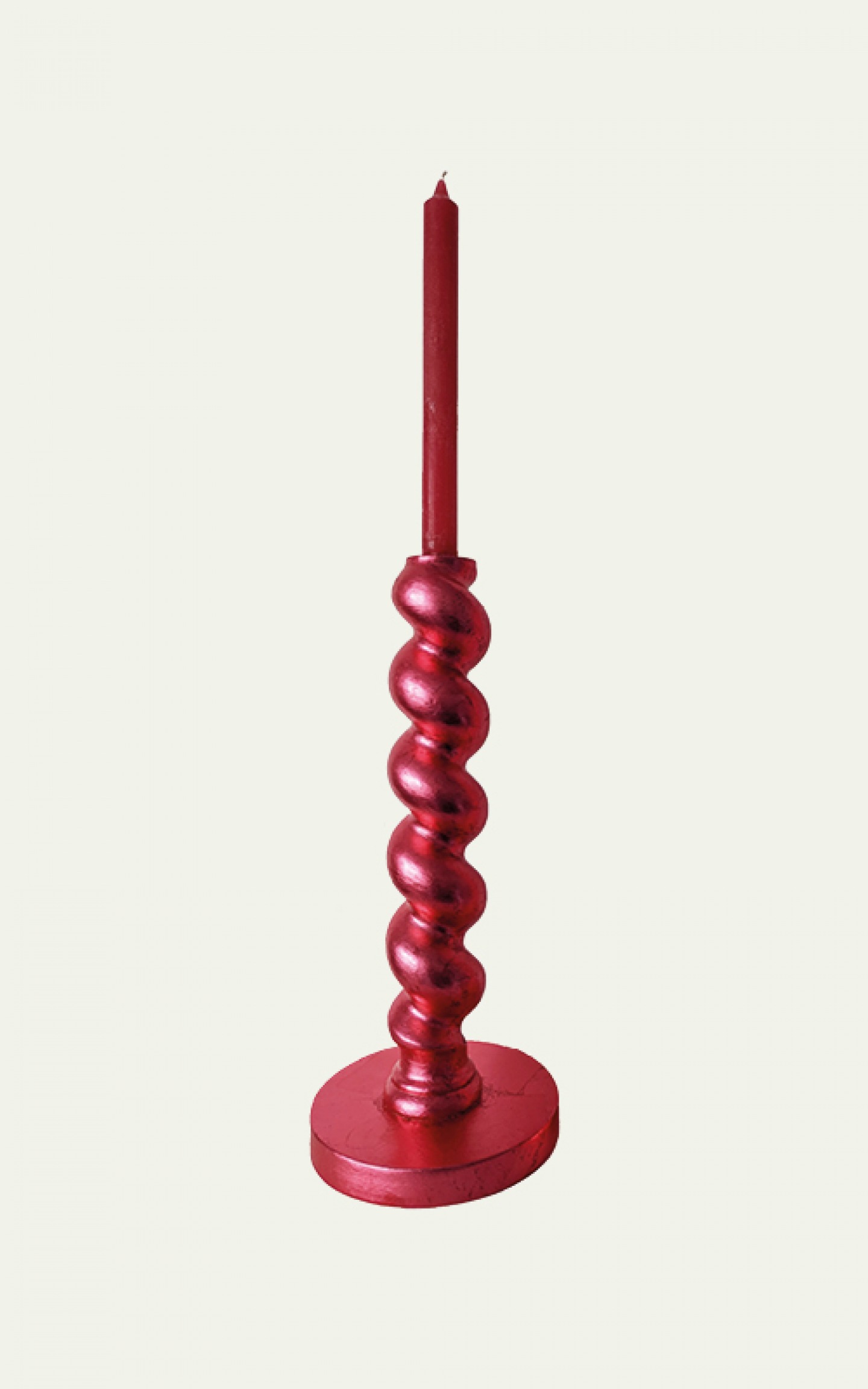 Gilded chunky candlestick