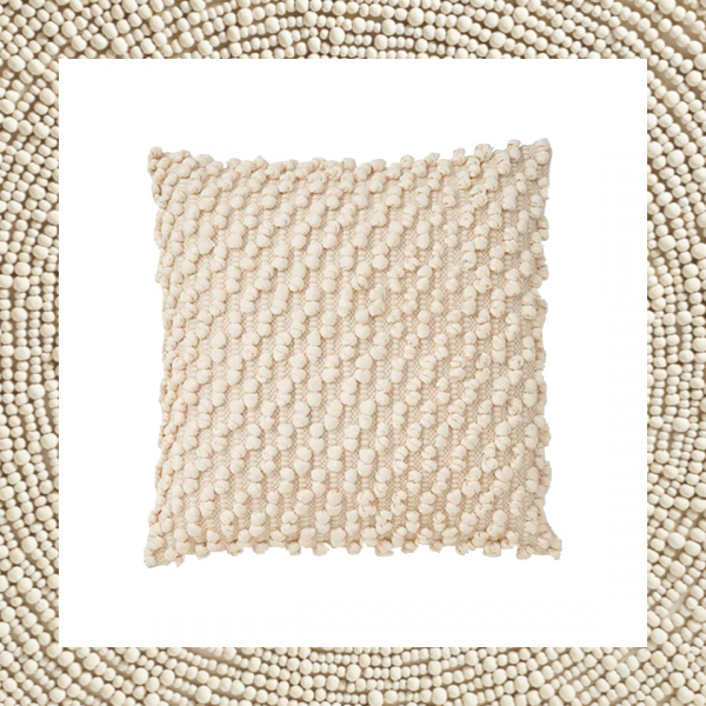 Knotted cushion