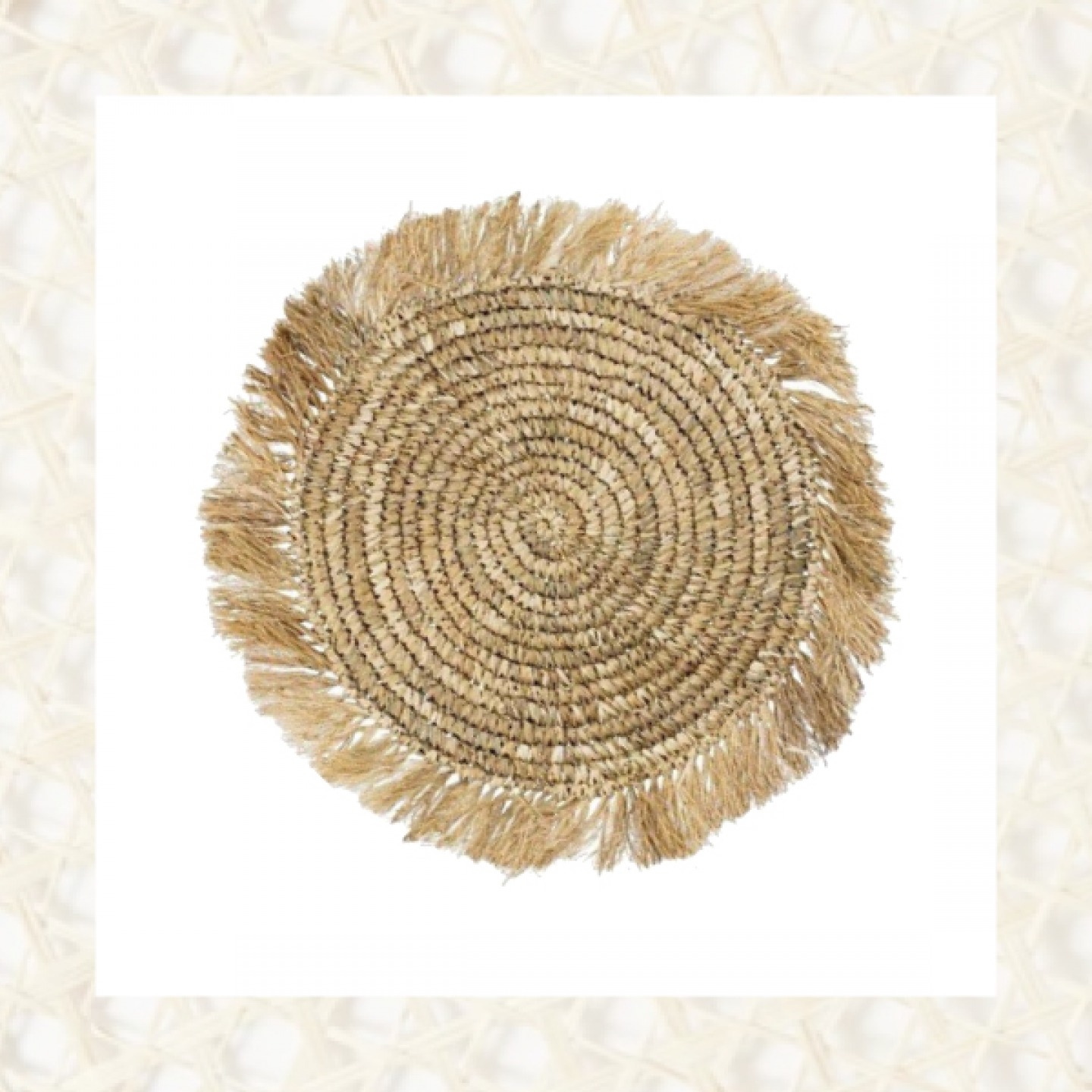 Fringed seagrass placemat