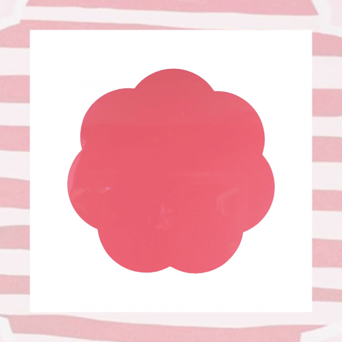 Watermelon pink scallop placemats