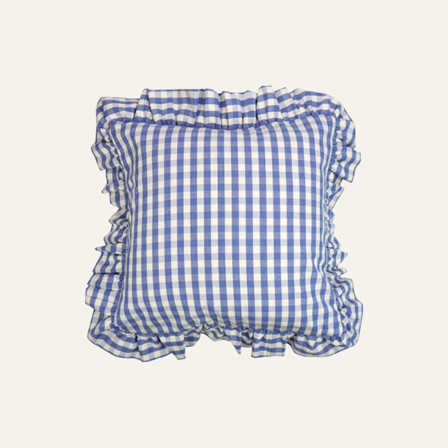 Gingham cushion