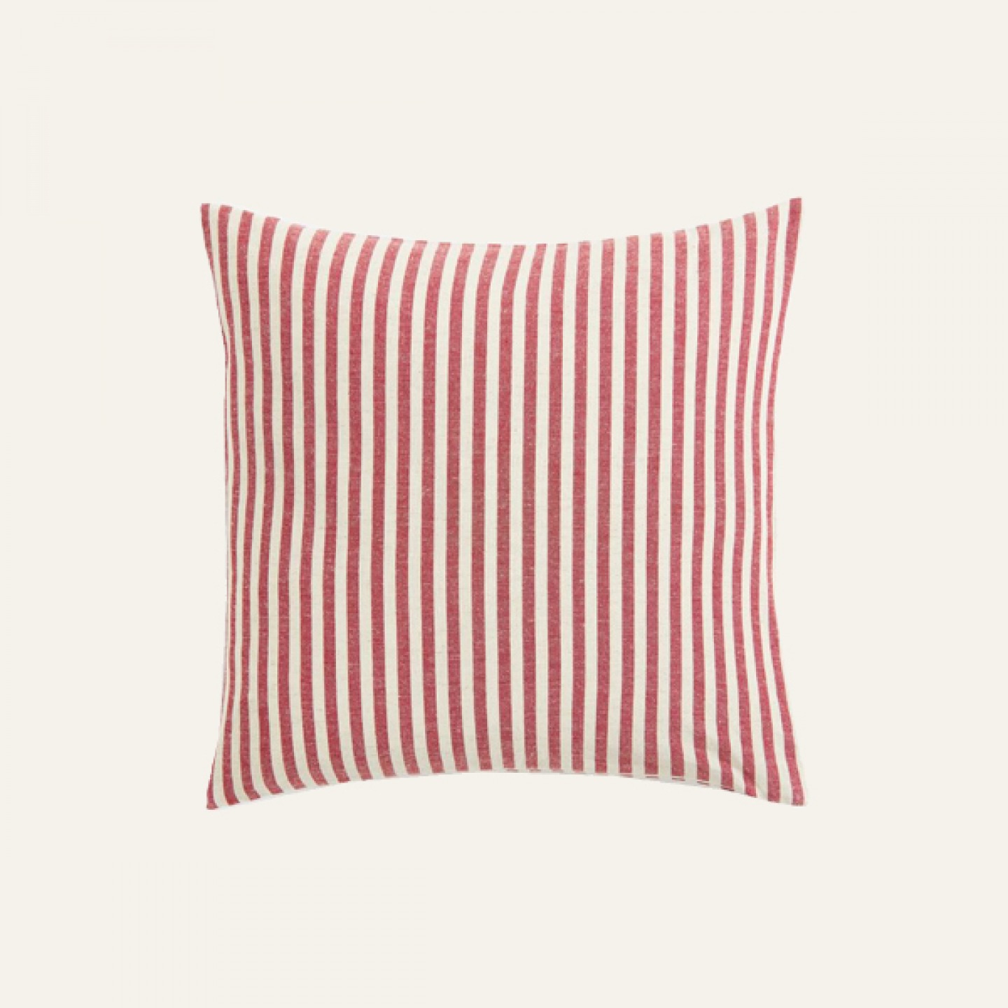 Red stripe cushion