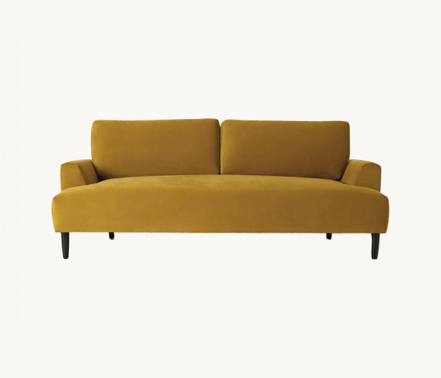 Mustard yellow sofa