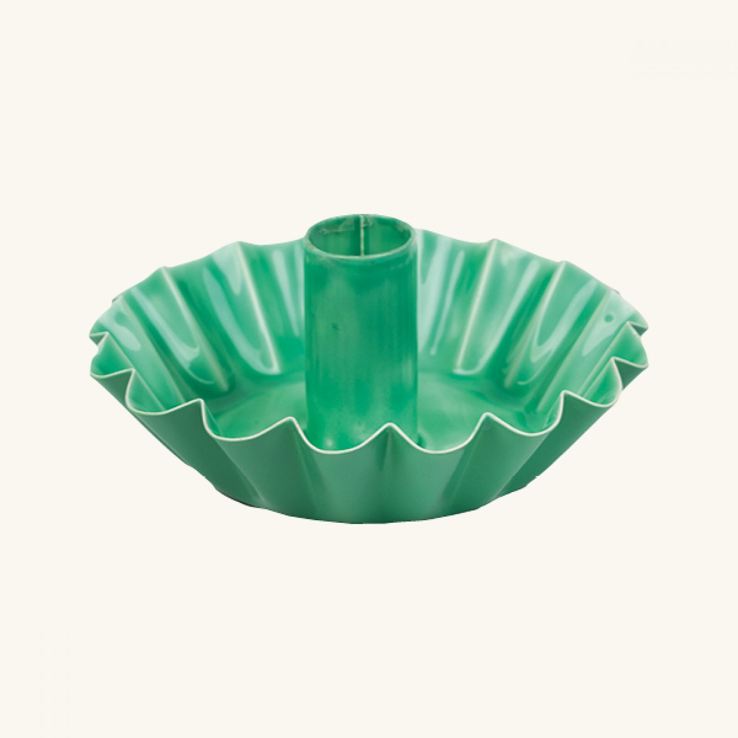 Green dinner candle holder