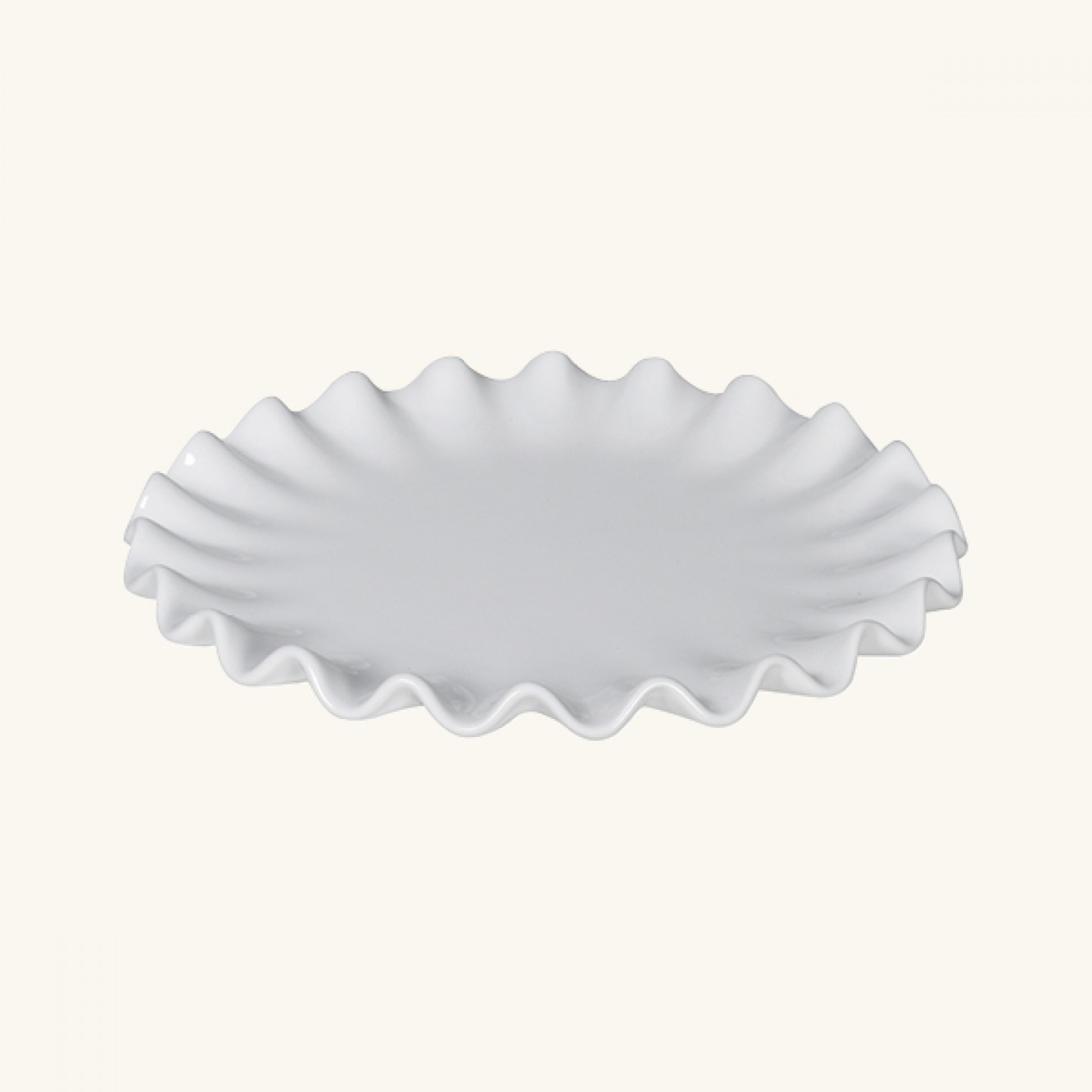 Ruffled serving platter