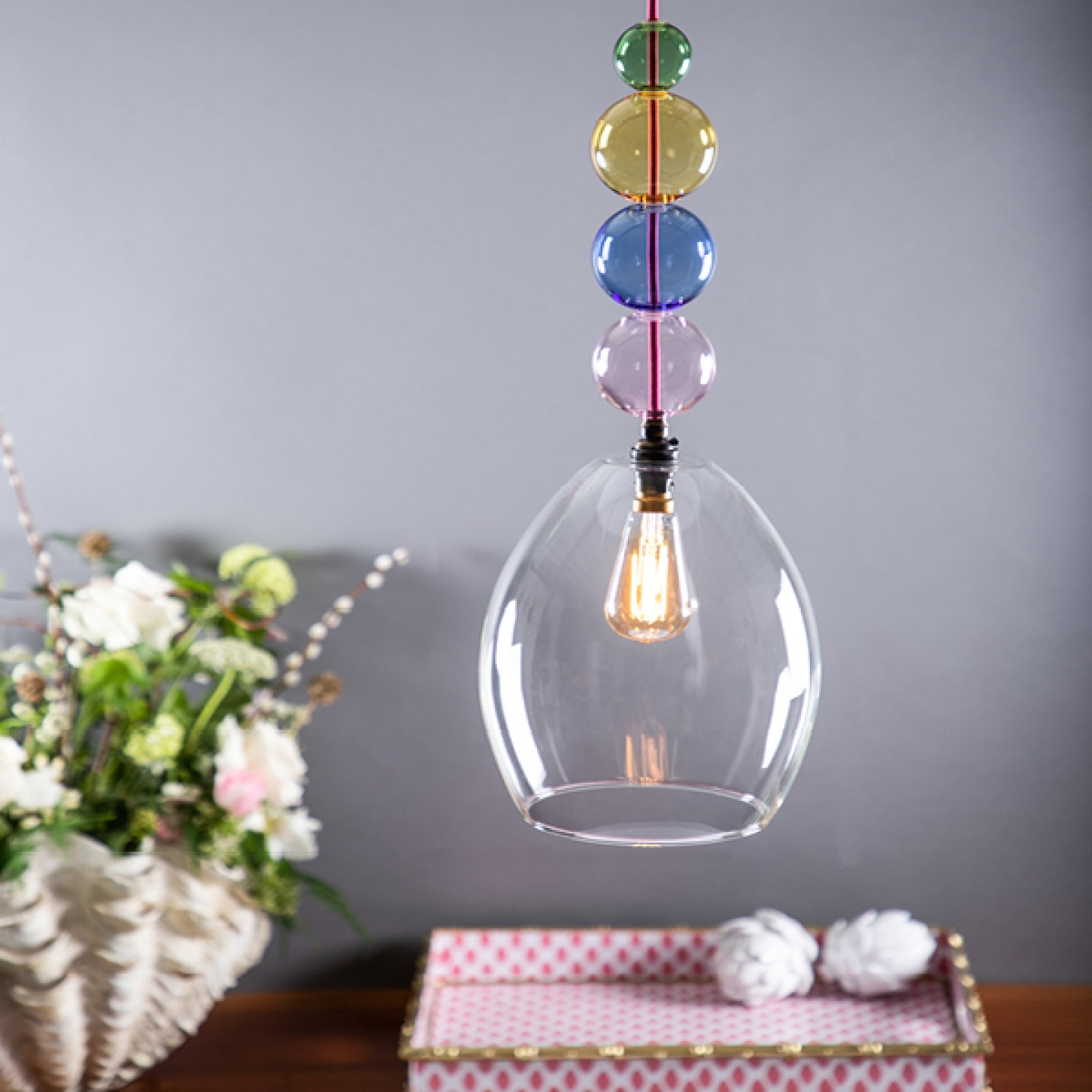 Jules pendant with baubles