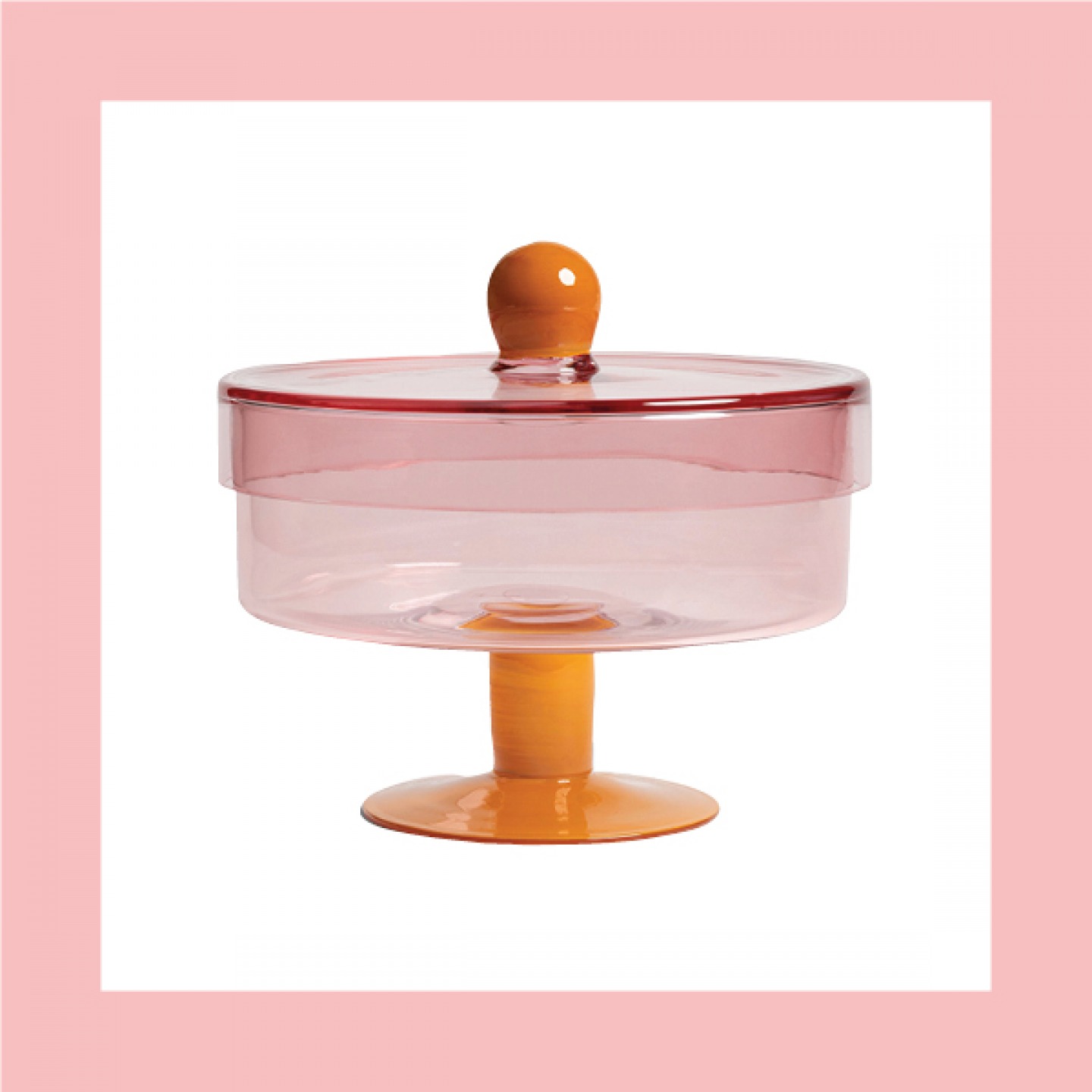 Glass lidded jar