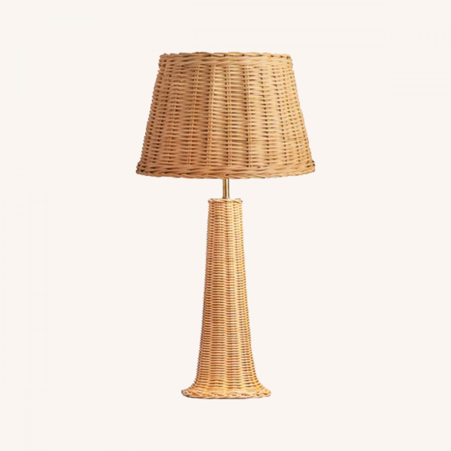 Cornet table lamp in rattan