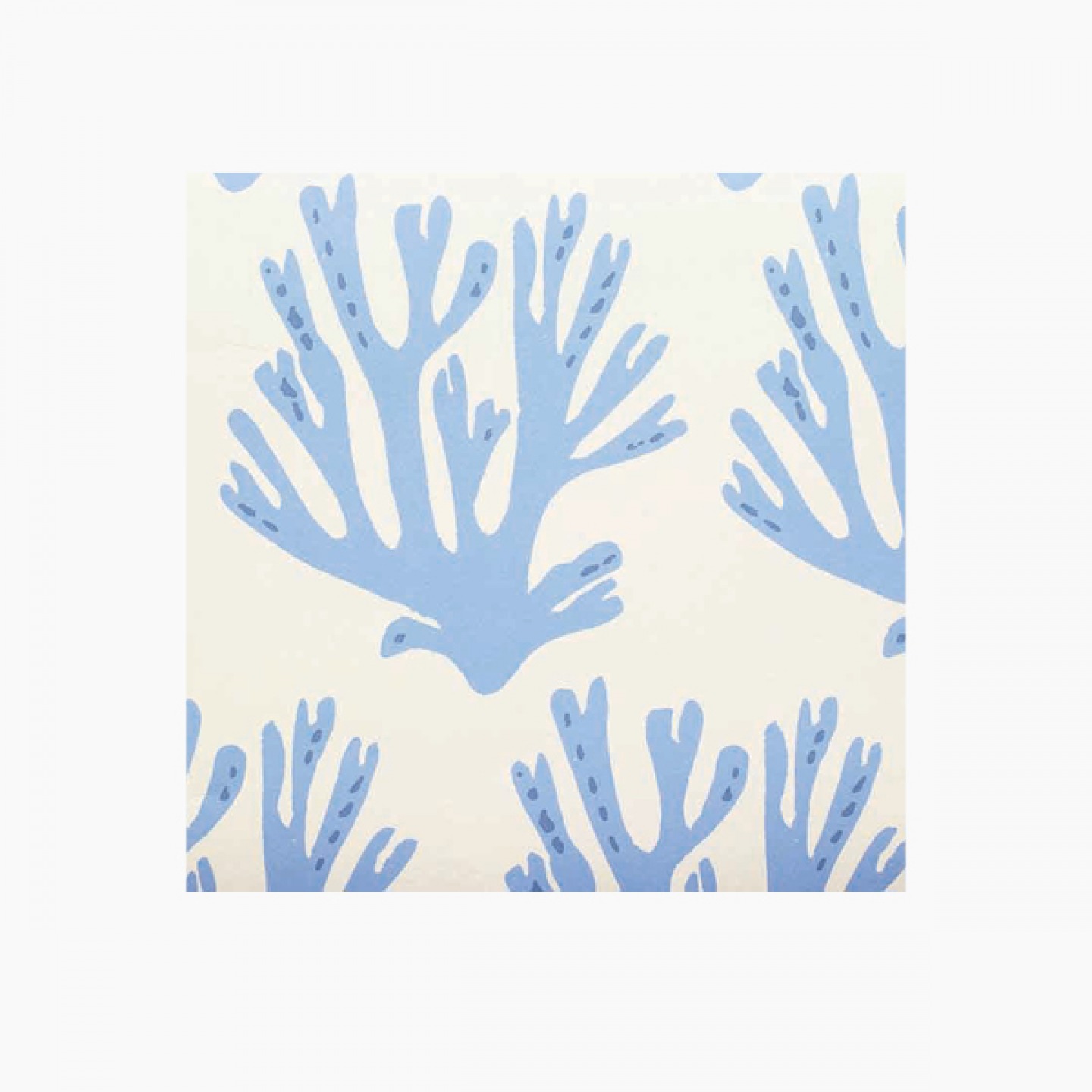 Blue and white Coral wallpaper