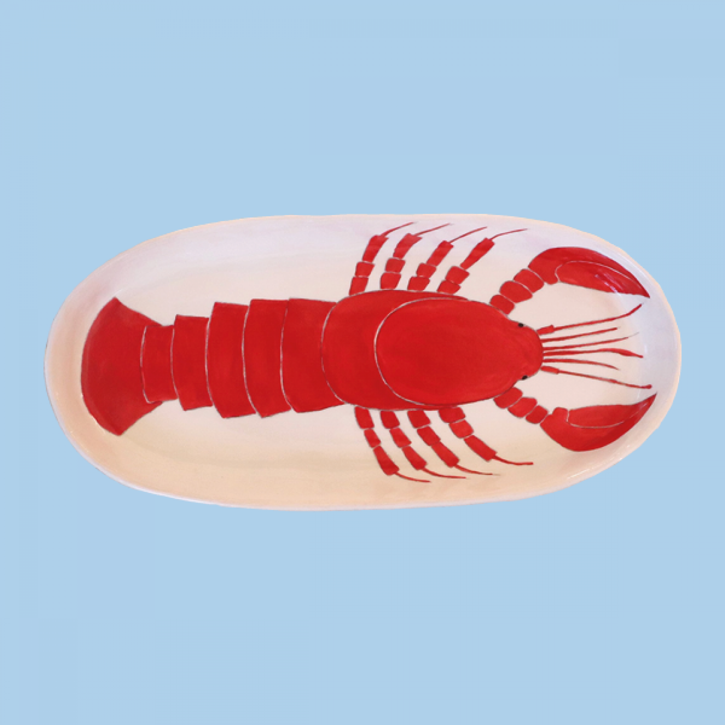 Large red lobster serving platter