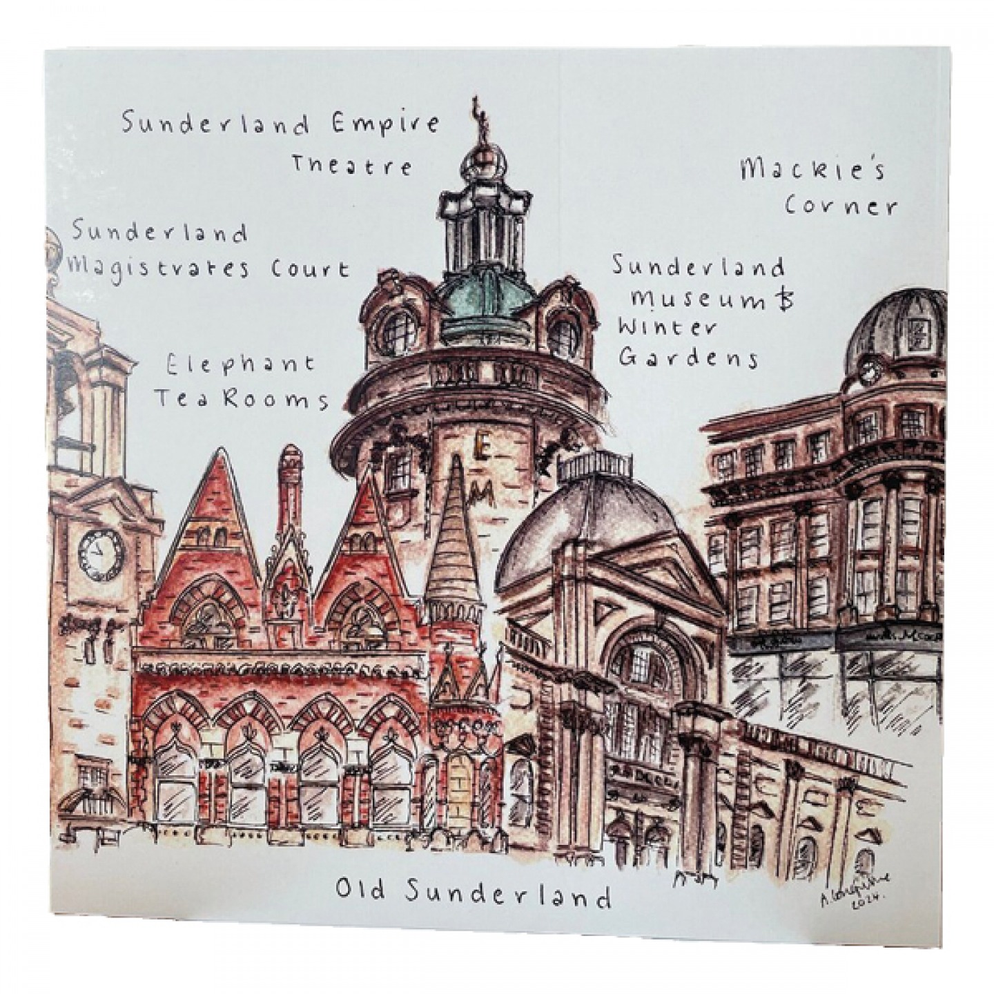 Old Sunderland card,