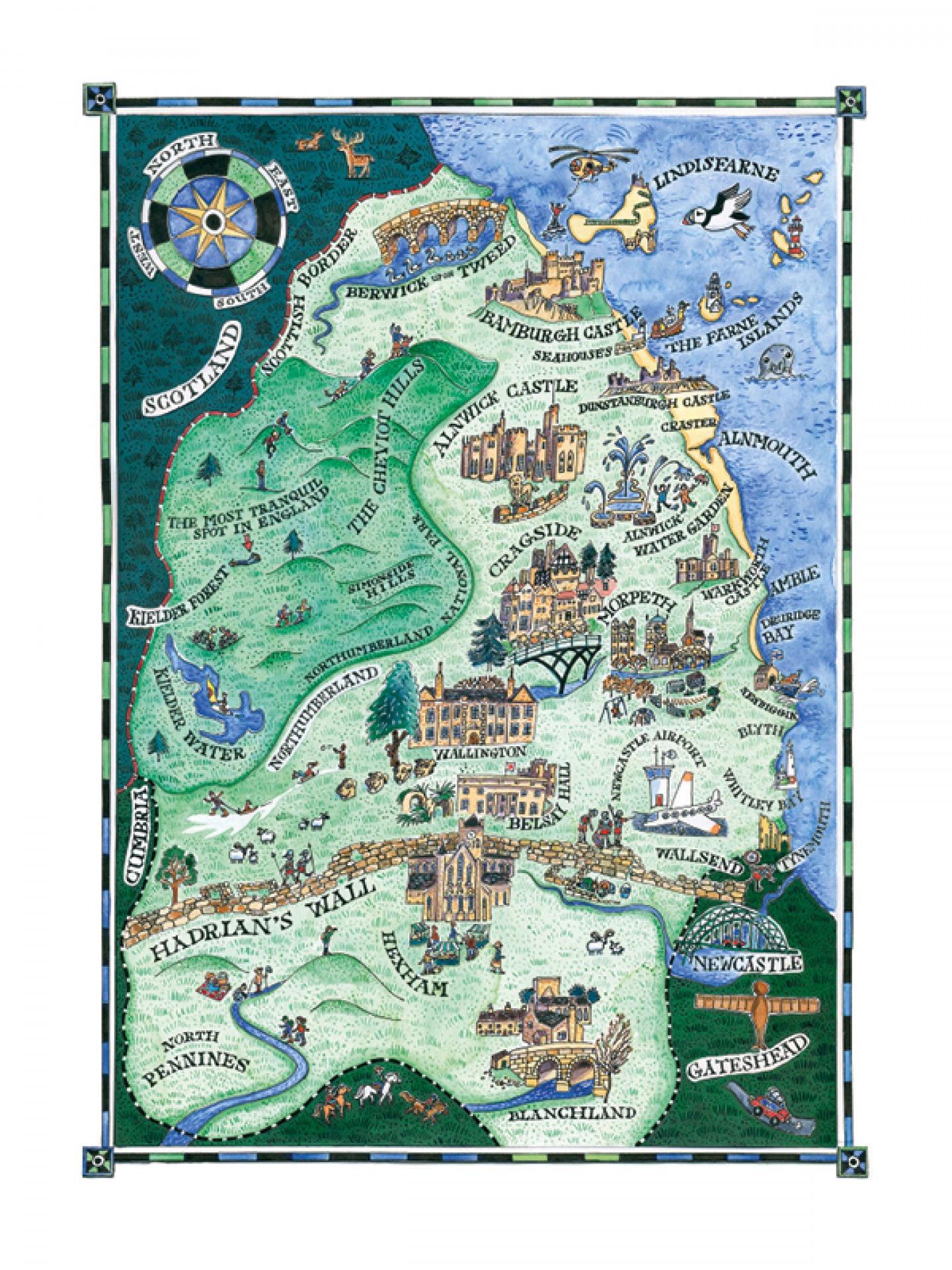 Northumberland England’s Border Country print