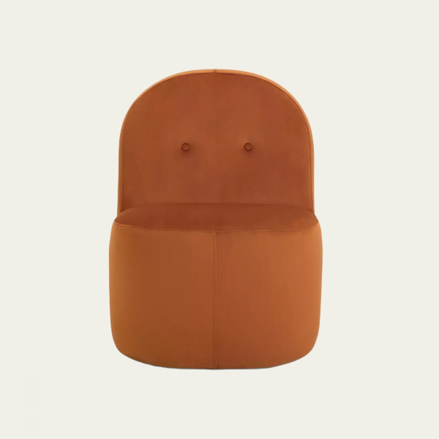 Burnt orange Velvet chair