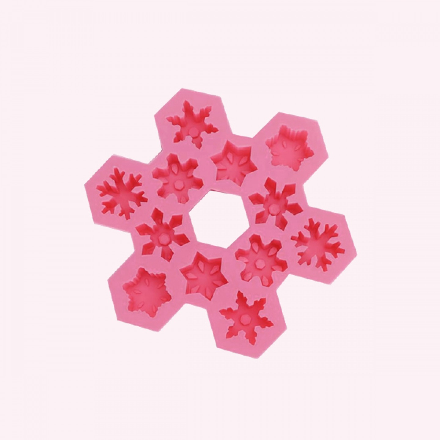 Snowflake ice cube tray