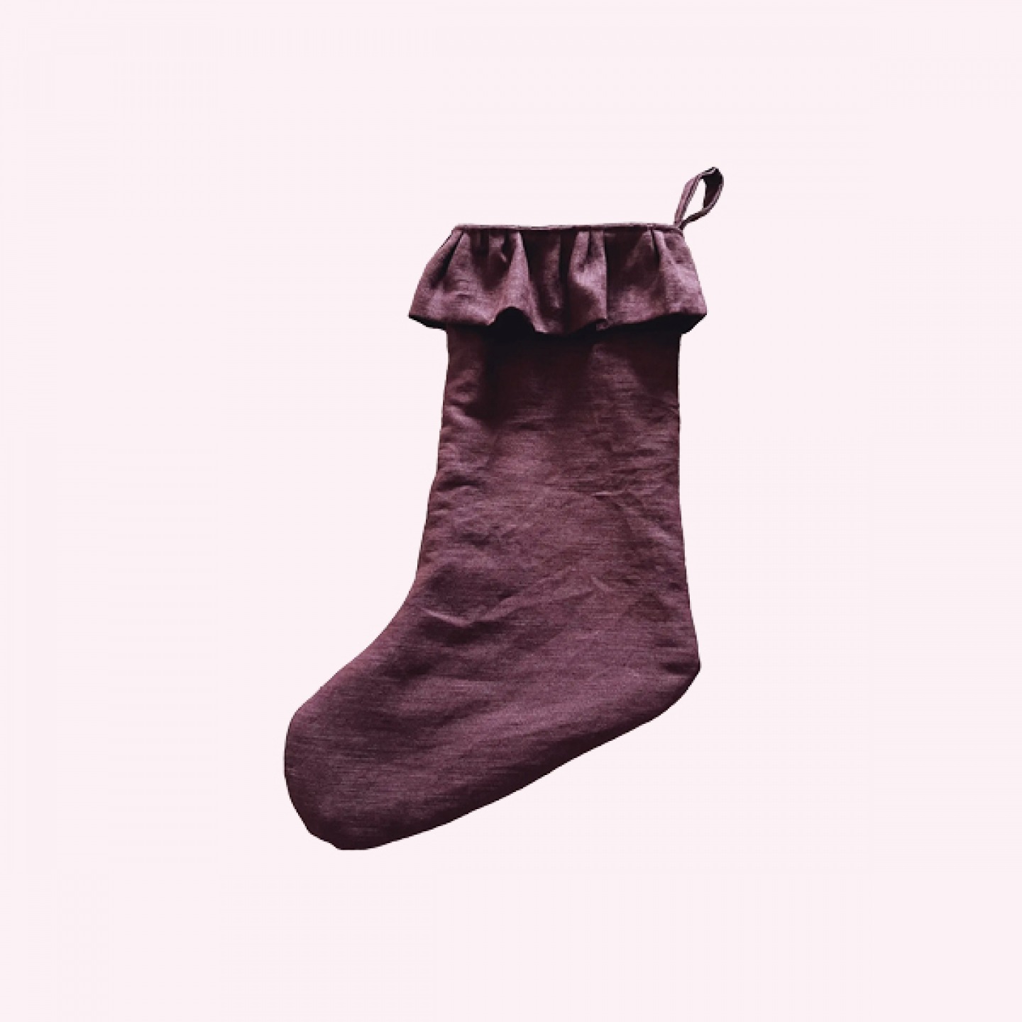 Linen frill stocking