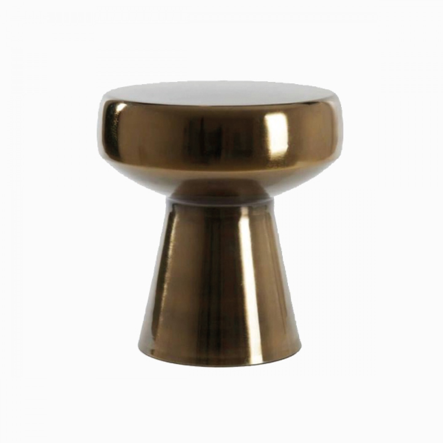 Nickle metal side table