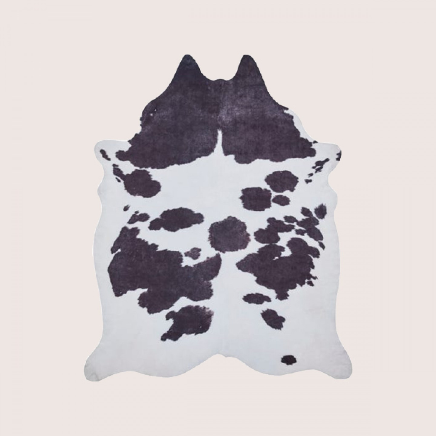 Faux cow rug