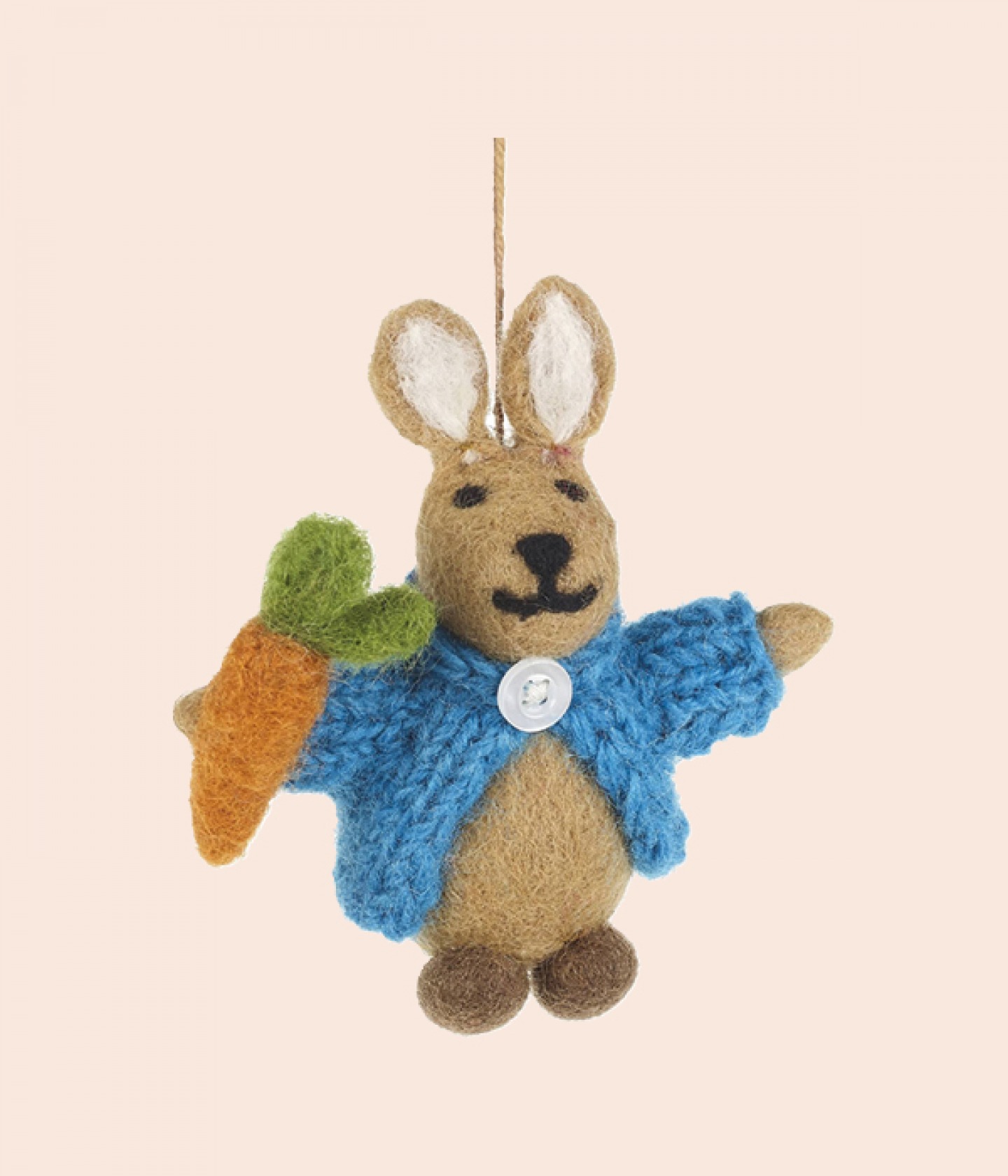Felted wool Easter bunny