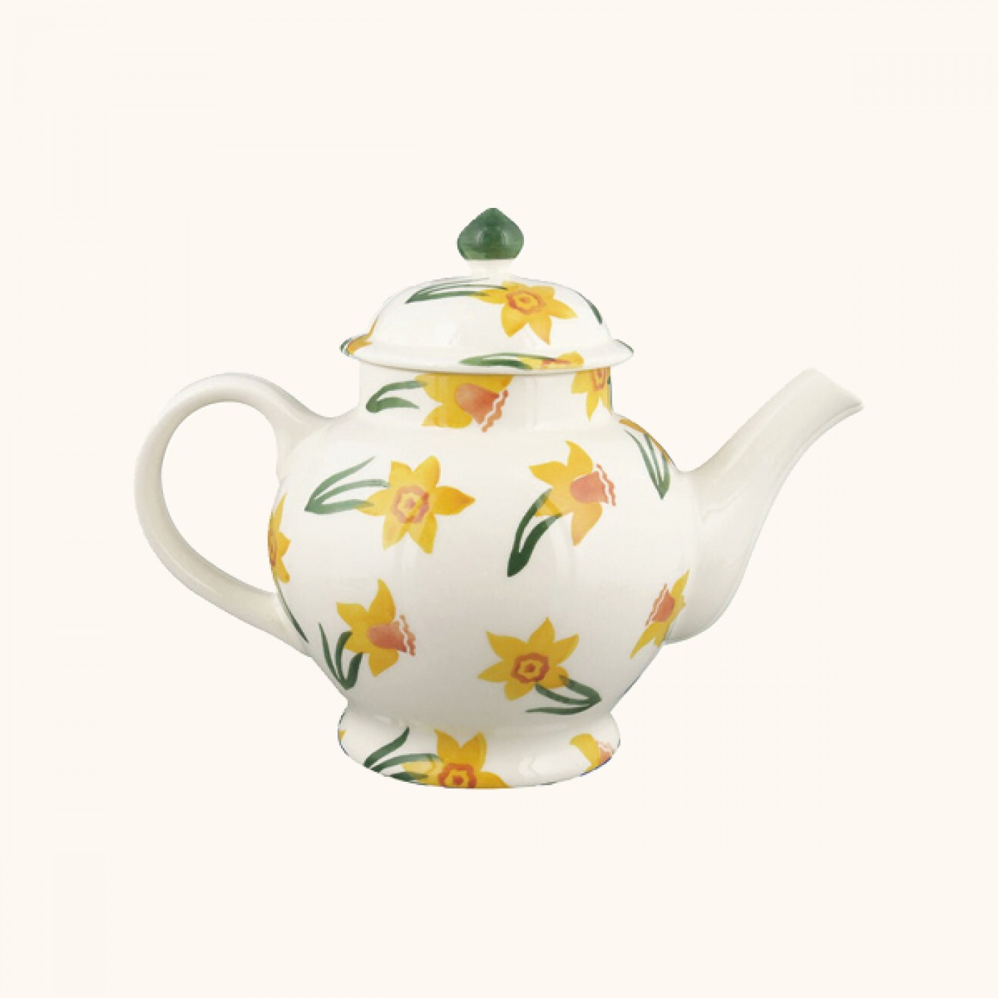 Daffodils four-mug teapot