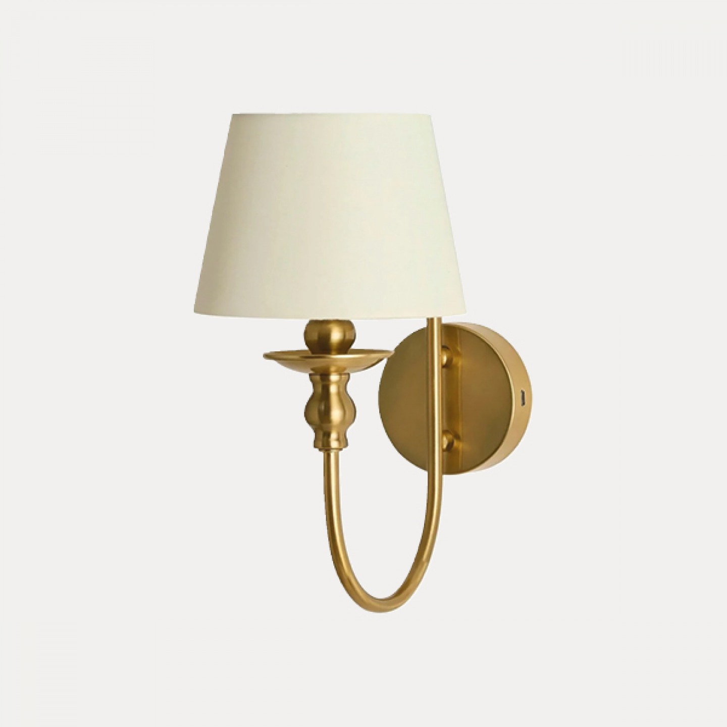 Brass wall light,