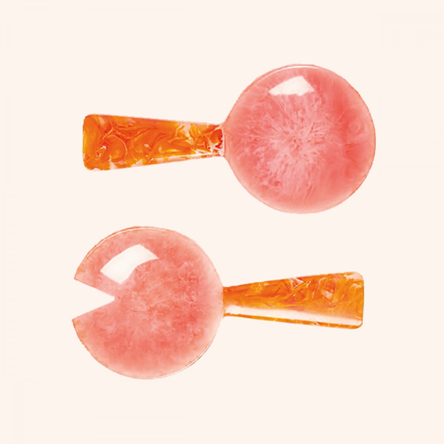 Rayos resin salad servers