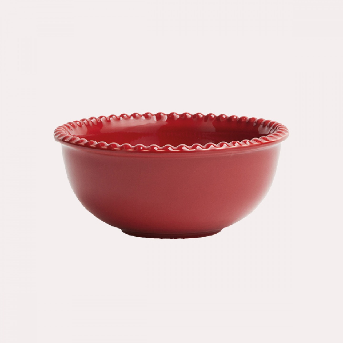 red Stoneware bowl