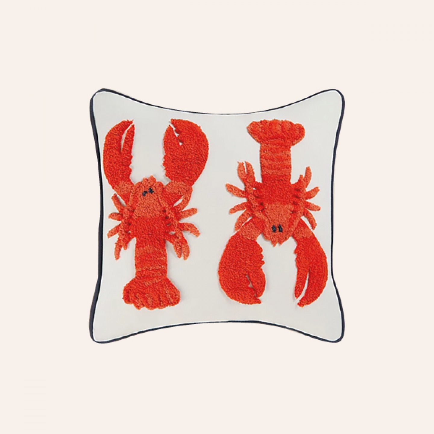 Tufted lobster cushion