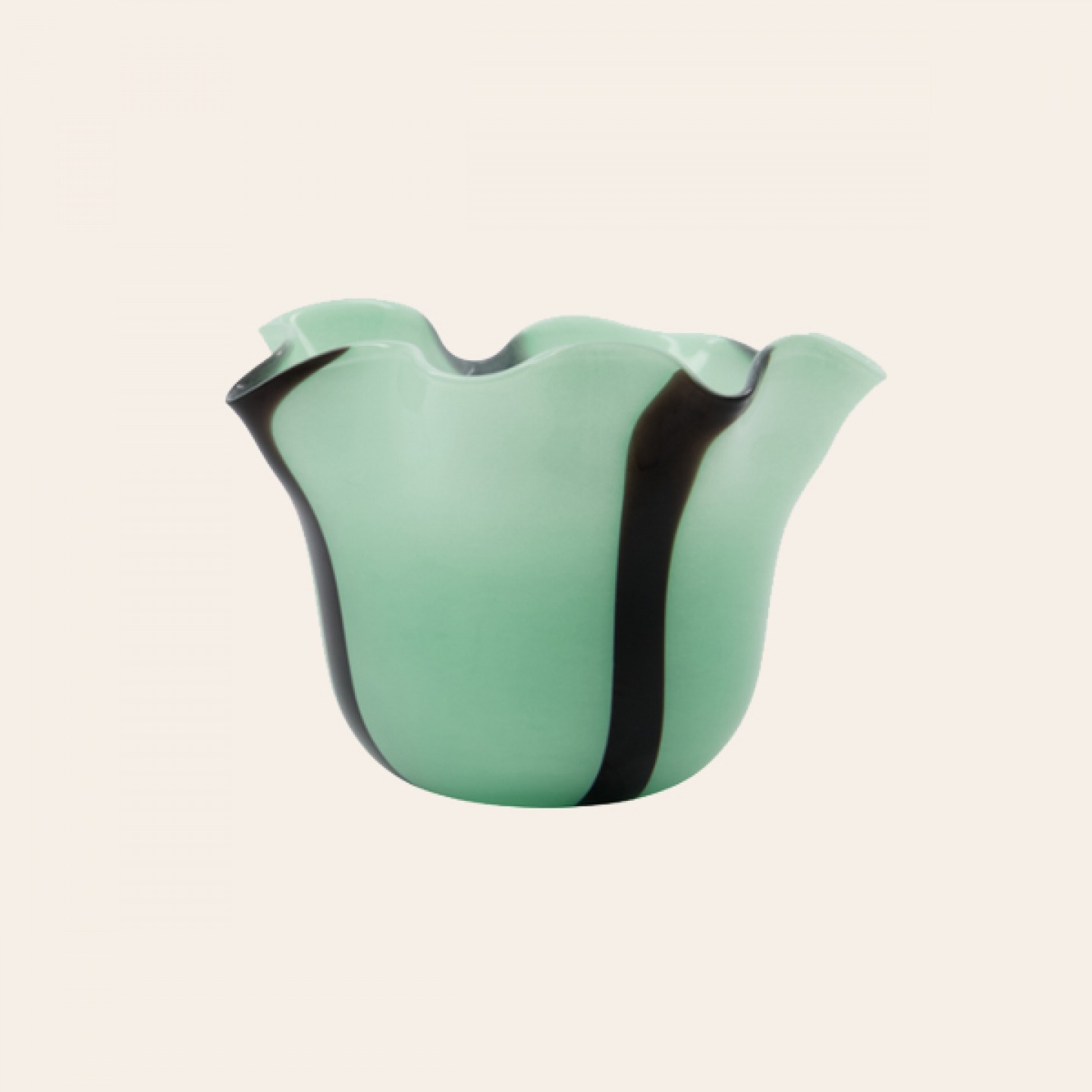 Organic glass vase