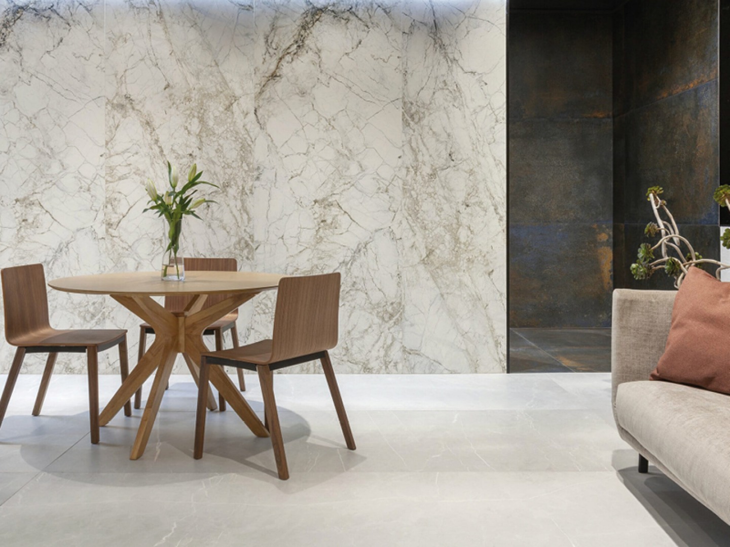 natural stone and porcelain floor and wall tiles