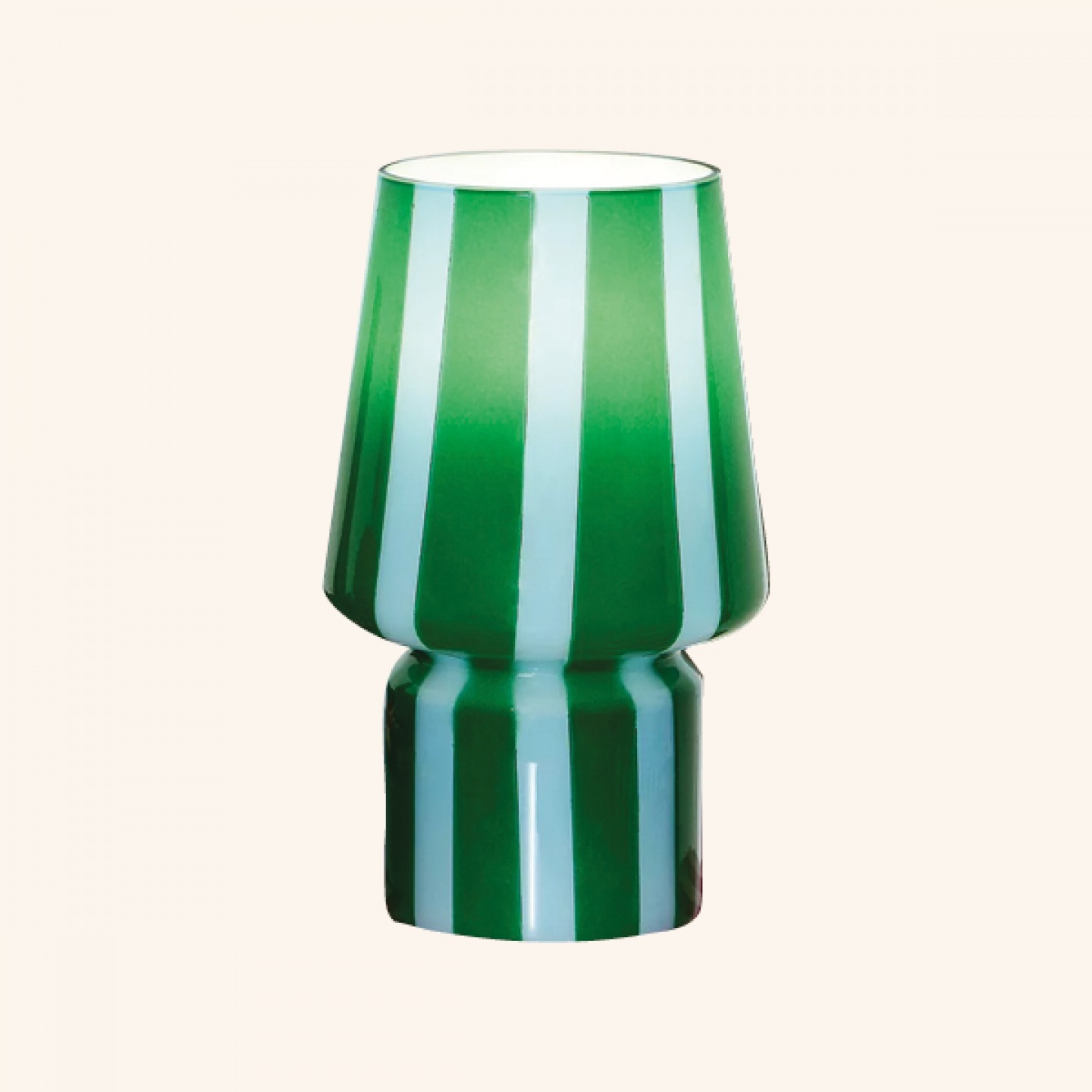 Stripe little glass table lamp