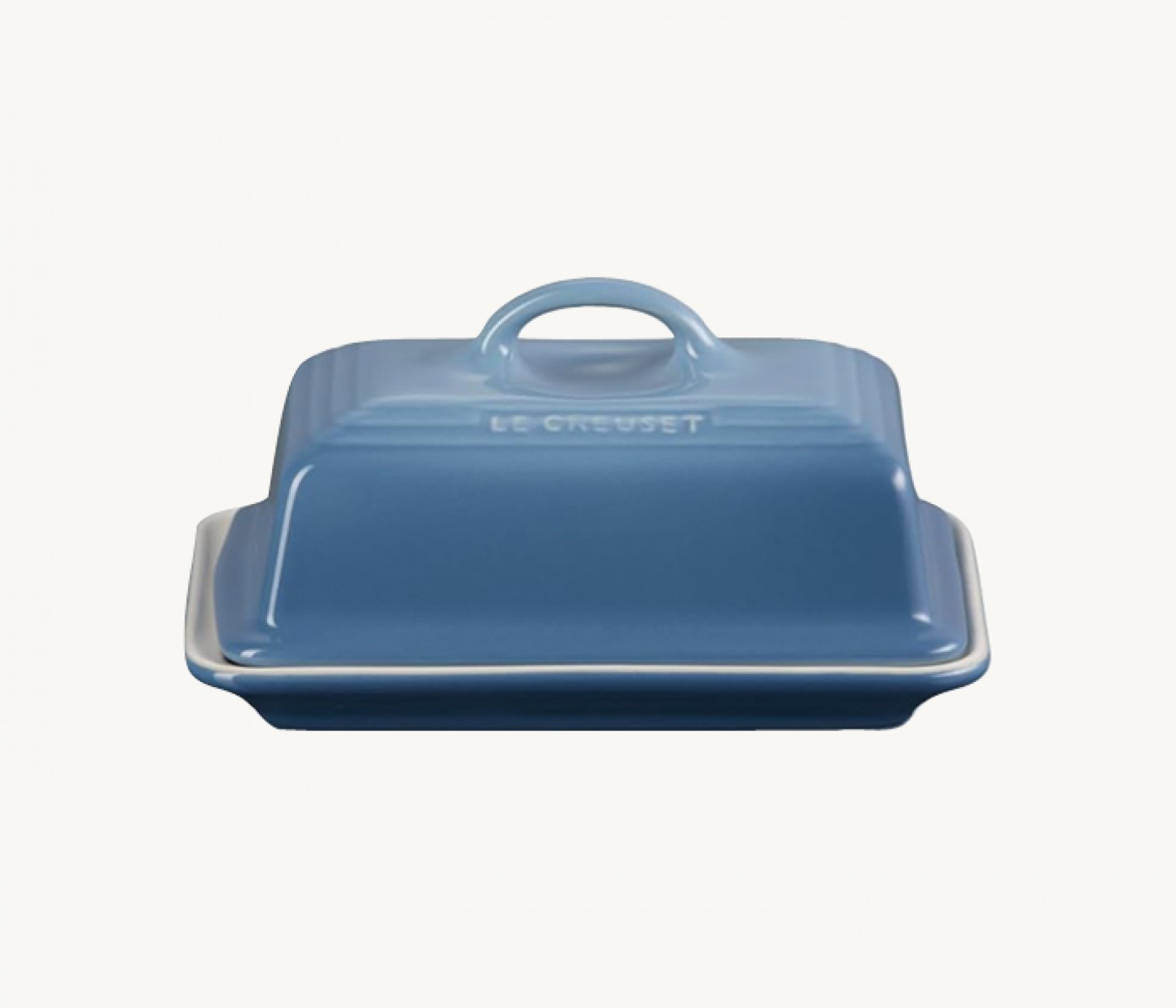 Stoneware butter dish