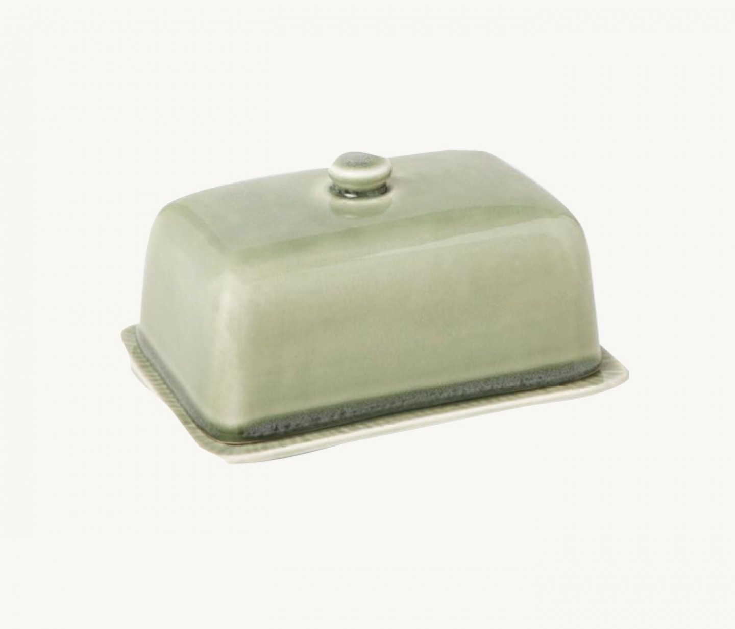 Leckford stoneware butter dish