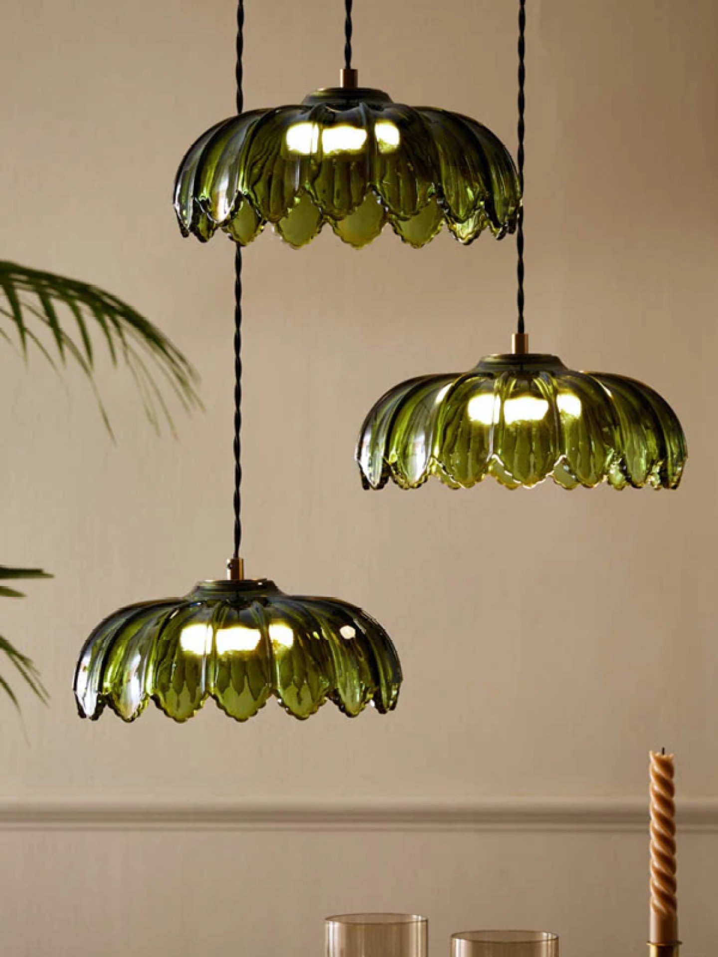 green class pendant light from Rockett St George
