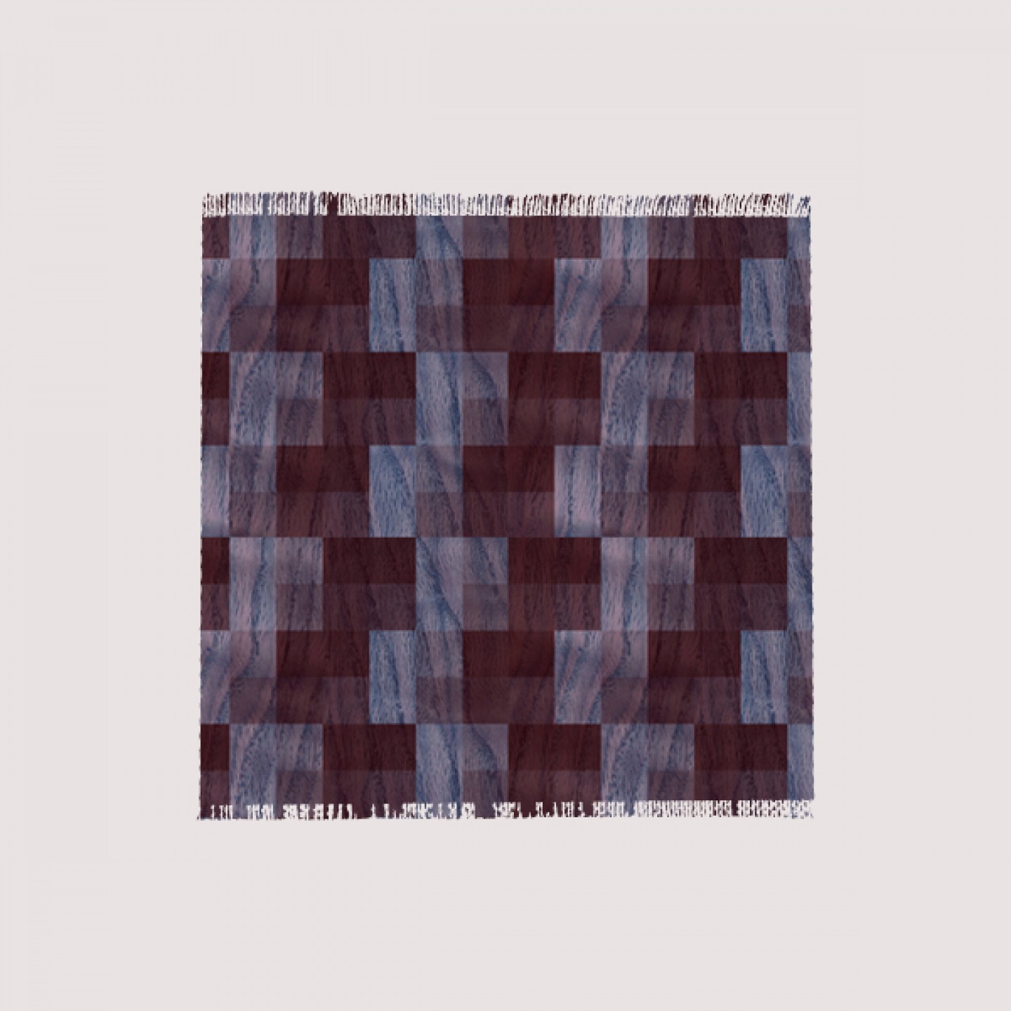 Plum Violet parquet velvet fabric