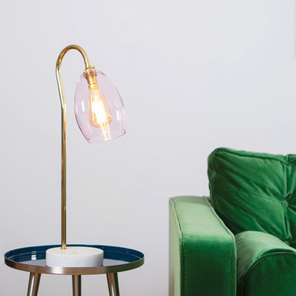 lamp on side table