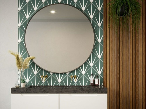 Geometric Tiles for Your Bathroom