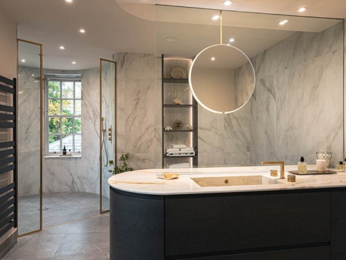 Go Behind the Scenes on this Luxurious Bathroom Revamp