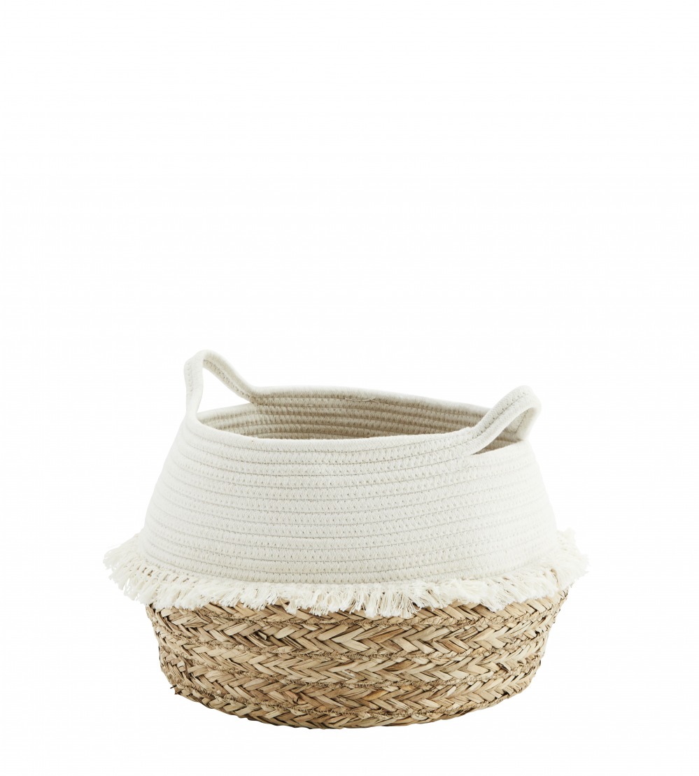 White and cotton rope basket, £36 roseandgrey.co.uk