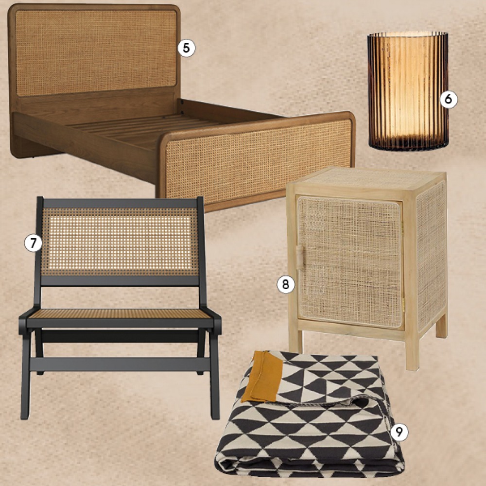 muted bedroom interiors
