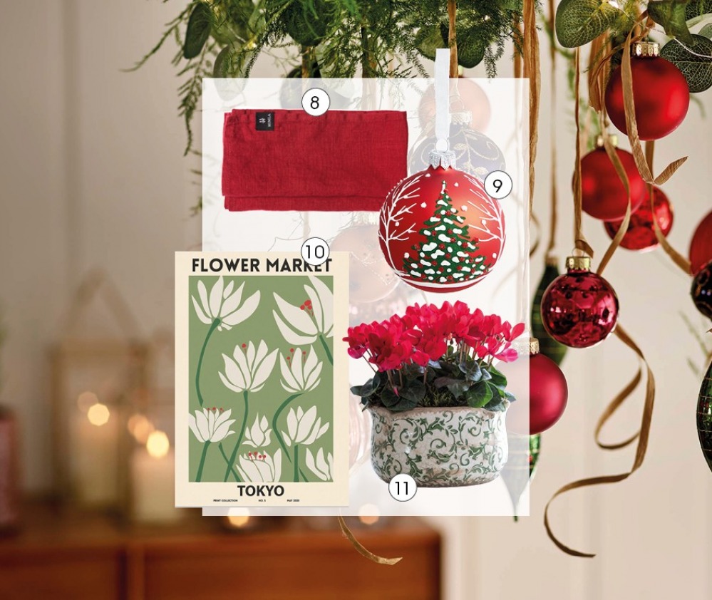 Christmas red and green