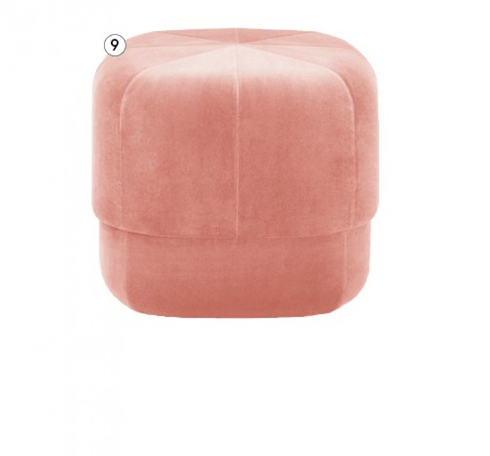 pink footstool