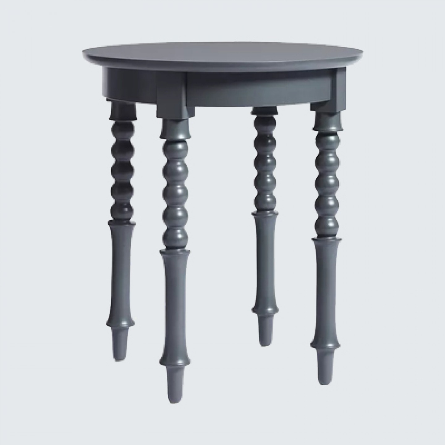 Grey Bobbin side table