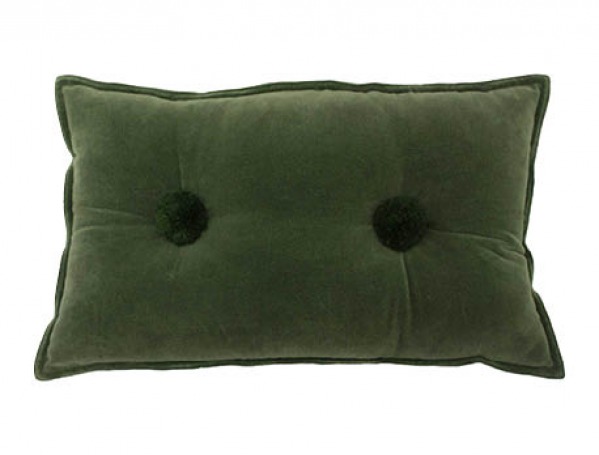 Moss button cushion, £22 Barker & Stonehouse, barkerandstonehouse.co.uk