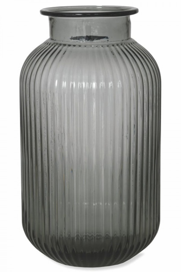 Ribbed vase