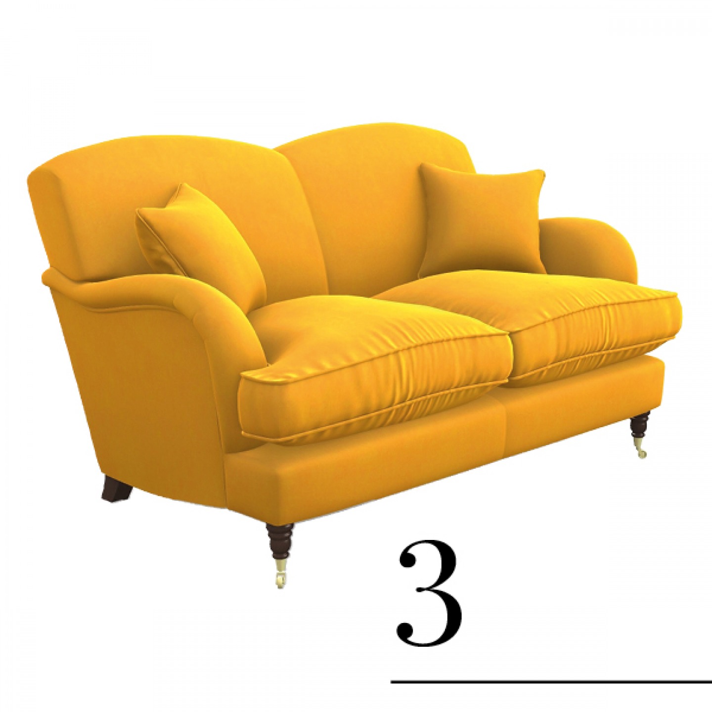 Kentwell two-seater hump sofa